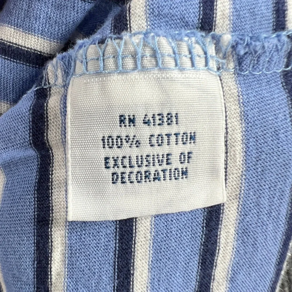 Polo Ralph Lauren Polo Shirt Mens‎ 2XB Big Blue Striped Short Sleeve Classic